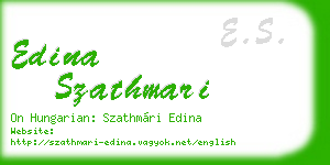 edina szathmari business card