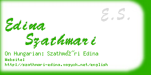 edina szathmari business card